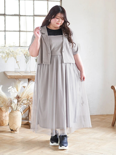 Re-J＆SUPURE(リジェイ＆スプル) |【Kannaコラボ】[SET]ジャケット×チュールジャンスカアンサンブル