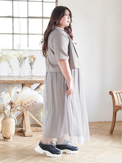 Re-J＆SUPURE(リジェイ＆スプル) |【Kannaコラボ】[SET]ジャケット×チュールジャンスカアンサンブル