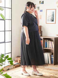 Re-J＆SUPURE(リジェイ＆スプル) |【Kannaコラボ】[SET]ジャケット×チュールジャンスカアンサンブル