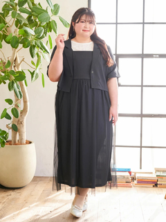 Re-J＆SUPURE(リジェイ＆スプル) |【Kannaコラボ】[SET]ジャケット×チュールジャンスカアンサンブル