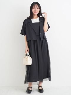 Re-J＆SUPURE(リジェイ＆スプル) |【Kannaコラボ】[SET]ジャケット×チュールジャンスカアンサンブル