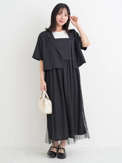 Re-J＆SUPURE(リジェイ＆スプル) |【Kannaコラボ】[SET]ジャケット×チュールジャンスカアンサンブル