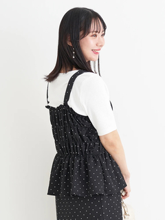 Re-J＆SUPURE(リジェイ＆スプル) |[SET]シャーリングジャンパースカート×リブTシャツ