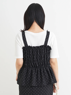 Re-J＆SUPURE(リジェイ＆スプル) |[SET]シャーリングジャンパースカート×リブTシャツ