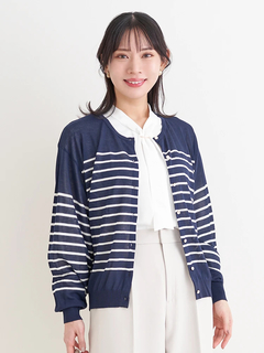 Re-J＆SUPURE(リジェイ＆スプル) |【UVカット・接触冷感】シアークルーネックカーディガン