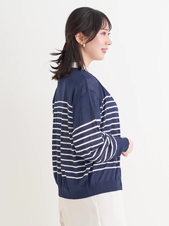 Re-J＆SUPURE(リジェイ＆スプル) |【UVカット・接触冷感】シアークルーネックカーディガン