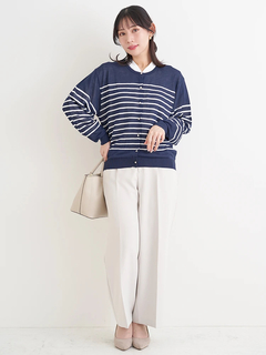 Re-J＆SUPURE(リジェイ＆スプル) |【UVカット・接触冷感】シアークルーネックカーディガン