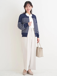 Re-J＆SUPURE(リジェイ＆スプル) |【UVカット・接触冷感】シアークルーネックカーディガン