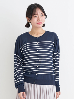 Re-J＆SUPURE(リジェイ＆スプル) |【UVカット・接触冷感】シアークルーネックカーディガン