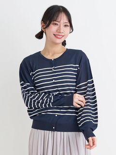 Re-J＆SUPURE(リジェイ＆スプル) |【UVカット・接触冷感】シアークルーネックカーディガン