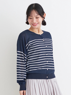 Re-J＆SUPURE(リジェイ＆スプル) |【UVカット・接触冷感】シアークルーネックカーディガン