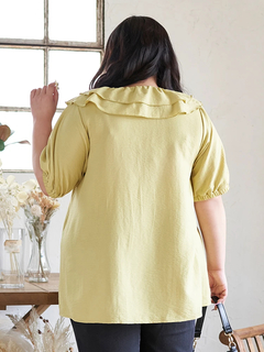 Re-J＆SUPURE(リジェイ＆スプル) |【Kannaコラボ】フリルチュニックブラウス