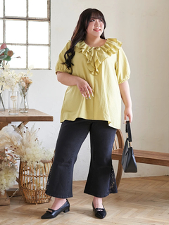 Re-J＆SUPURE(リジェイ＆スプル) |【Kannaコラボ】フリルチュニックブラウス