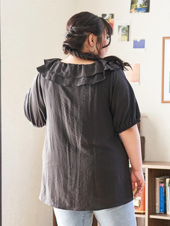 Re-J＆SUPURE(リジェイ＆スプル) |【Kannaコラボ】フリルチュニックブラウス