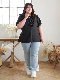 Re-J＆SUPURE(リジェイ＆スプル) |【Kannaコラボ】フリルチュニックブラウス