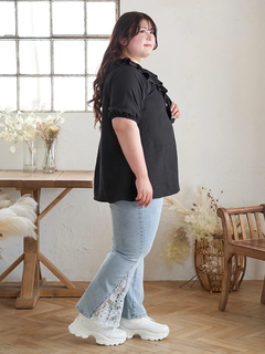 Re-J＆SUPURE(リジェイ＆スプル) |【Kannaコラボ】フリルチュニックブラウス