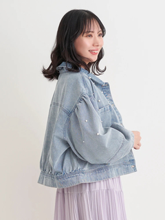 Re-J＆SUPURE(リジェイ＆スプル) |【WEB限定】パール×ビジューデニムジャケット