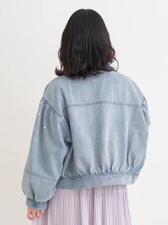 Re-J＆SUPURE(リジェイ＆スプル) |【WEB限定】パール×ビジューデニムジャケット