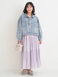 Re-J＆SUPURE(リジェイ＆スプル) |【WEB限定】パール×ビジューデニムジャケット