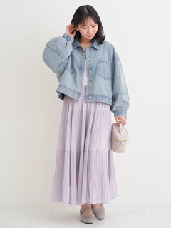 Re-J＆SUPURE(リジェイ＆スプル) |【WEB限定】パール×ビジューデニムジャケット