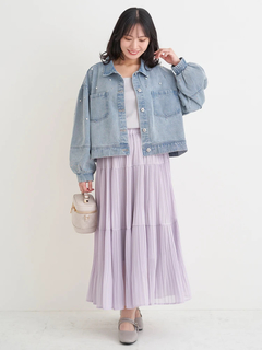 Re-J＆SUPURE(リジェイ＆スプル) |【WEB限定】パール×ビジューデニムジャケット