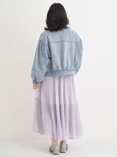 Re-J＆SUPURE(リジェイ＆スプル) |【WEB限定】パール×ビジューデニムジャケット