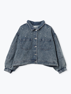 Re-J＆SUPURE(リジェイ＆スプル) |【WEB限定】パール×ビジューデニムジャケット