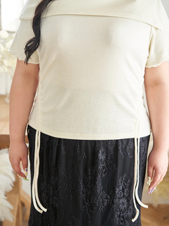 Re-J＆SUPURE(リジェイ＆スプル) |【Kannaコラボ】オフショルドロストプルオーバー