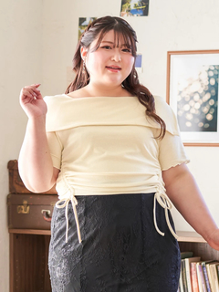 Re-J＆SUPURE(リジェイ＆スプル) |【Kannaコラボ】オフショルドロストプルオーバー