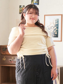 Re-J＆SUPURE(リジェイ＆スプル) |【Kannaコラボ】オフショルドロストプルオーバー