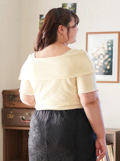 Re-J＆SUPURE(リジェイ＆スプル) |【Kannaコラボ】オフショルドロストプルオーバー