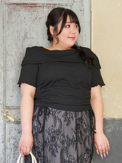 Re-J＆SUPURE(リジェイ＆スプル) |【Kannaコラボ】オフショルドロストプルオーバー