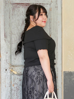 Re-J＆SUPURE(リジェイ＆スプル) |【Kannaコラボ】オフショルドロストプルオーバー