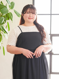 Re-J＆SUPURE(リジェイ＆スプル) |【Kannaコラボ】レース半袖T