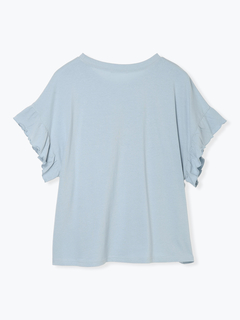 Re-J＆SUPURE(リジェイ＆スプル) |【接触冷感・UVカット】袖フリルフォトプリントTシャツ