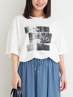 Re-J＆SUPURE(リジェイ＆スプル) |【キレサラ 機能Tシャツ】キャットフォトプリントTシャツ