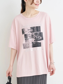 Re-J＆SUPURE(リジェイ＆スプル) |【キレサラ 機能Tシャツ】キャットフォトプリントTシャツ