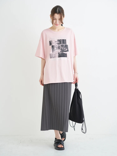 Re-J＆SUPURE(リジェイ＆スプル) |【キレサラ 機能Tシャツ】キャットフォトプリントTシャツ