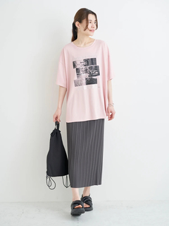 Re-J＆SUPURE(リジェイ＆スプル) |【キレサラ 機能Tシャツ】キャットフォトプリントTシャツ