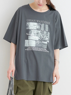 Re-J＆SUPURE(リジェイ＆スプル) |【キレサラ 機能Tシャツ】キャットフォトプリントTシャツ