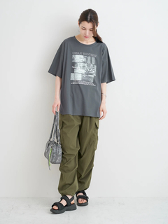 Re-J＆SUPURE(リジェイ＆スプル) |【キレサラ 機能Tシャツ】キャットフォトプリントTシャツ