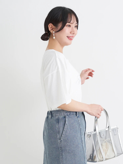 Re-J＆SUPURE(リジェイ＆スプル) |【キレサラ 機能Tシャツ】ラインストーンロゴTシャツ