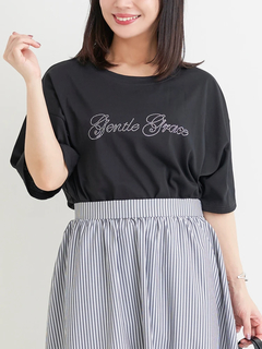 Re-J＆SUPURE(リジェイ＆スプル) |【キレサラ 機能Tシャツ】ラインストーンロゴTシャツ