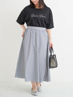 Re-J＆SUPURE(リジェイ＆スプル) |【キレサラ 機能Tシャツ】ラインストーンロゴTシャツ