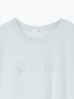 Re-J＆SUPURE(リジェイ＆スプル) |【キレサラ 機能Tシャツ】ラインストーンロゴTシャツ