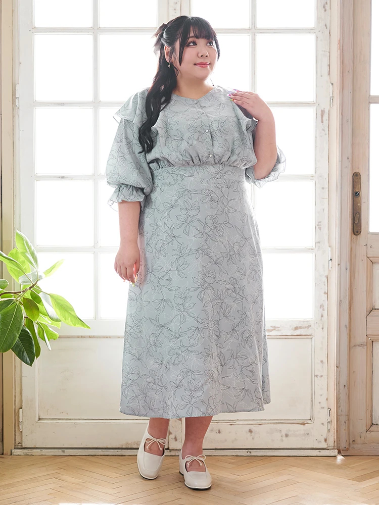 Re-J＆SUPURE(リジェイ＆スプル) |【Kannaコラボ】花柄ワンピース