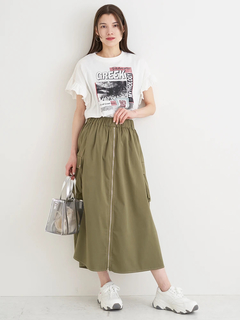 Re-J＆SUPURE(リジェイ＆スプル) |袖フリルバンドTシャツ