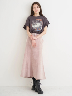 Re-J＆SUPURE(リジェイ＆スプル) |袖フリルバンドTシャツ