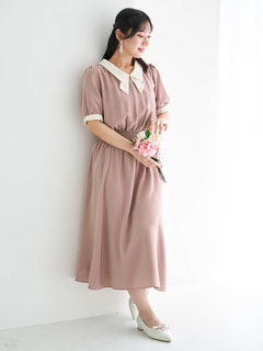 WEB限定】レースタイワンピース（大きいサイズ・ぽっちゃり女子向け