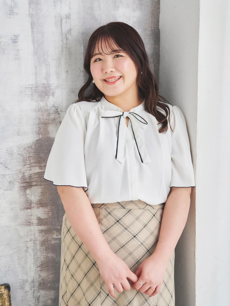 Re-J＆SUPURE(リジェイ＆スプル) |【Komachiコラボ】［3WAY］ボウタイブラウス